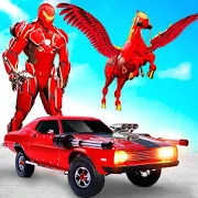 Download Flying Horse Transform Car: Muscle Car Robot Games App on your Windows XP/7/8/10 and MAC PC